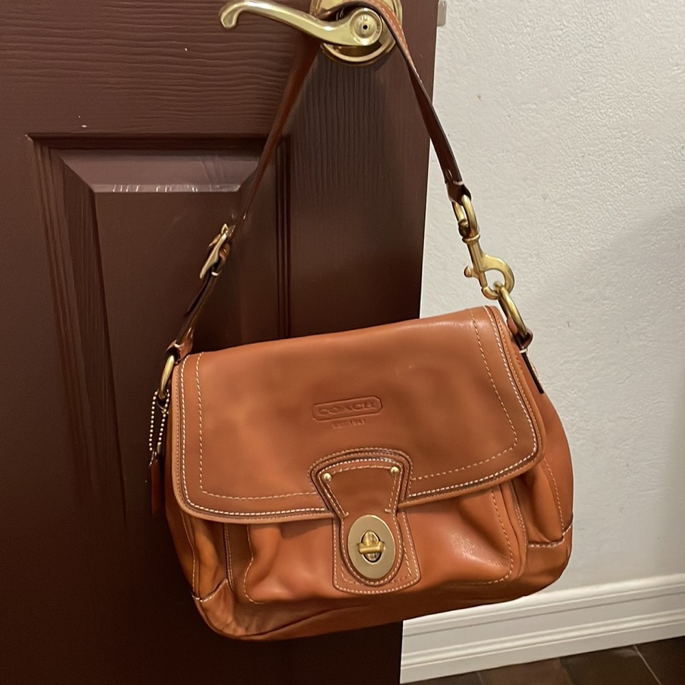 Coach Leather Shoulder Bag